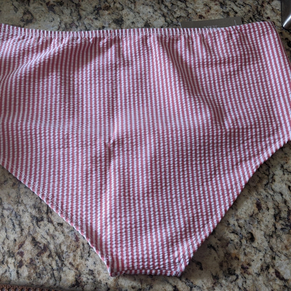 J. Crew Seersucker Bikini Bottom - Picture 2 of 4